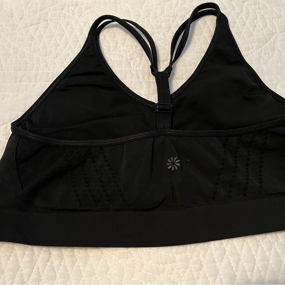 ATHLETA Low Impact Sports Bra. Black. Large. - Picture 4 of 5